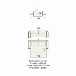 Moderne Stoffen Slaapbank Met Metalen Poten Made In Italy - Tulipano 12 Moderne Stoffen Slaapbank Met Metalen Poten Made In Italy - Tulipano -Slide Shop divano letto moderno in tessuto con piedini in metallo made in italy tulipano