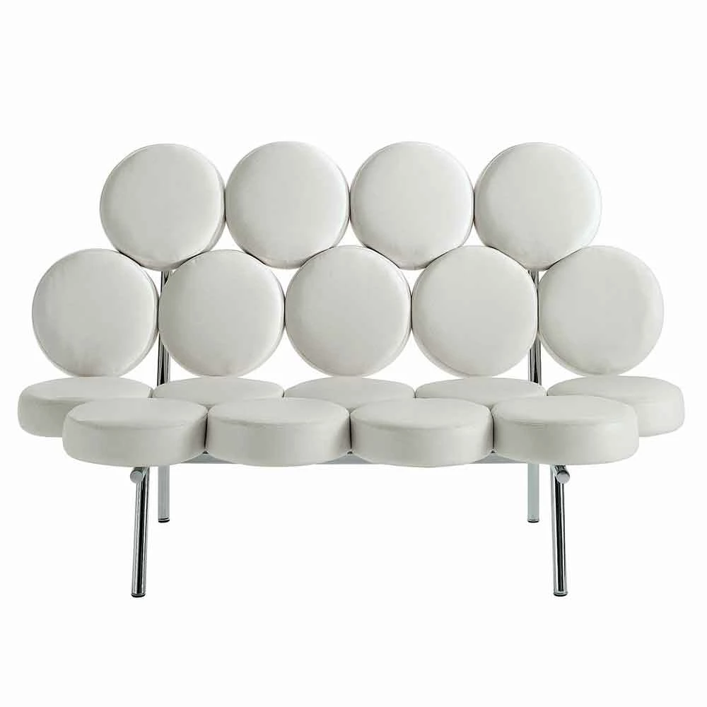 Moderne Leren Bank Met Luxe Staalconstructie Gemaakt In Italië - Arthur 1 Moderne Leren Bank Met Luxe Staalconstructie Gemaakt In Italië - Arthur