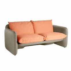 Outdoorcoach Voor 2 Personen, In Leer Of Stof - Mara -Slide Shop divano per esterno 2 posti in tessuto o pelle mara by slide 1