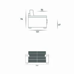 2-zitsbank Lilia Met 2 Elektrische Stoelen Modern Design Made In Italy -Slide Shop divano relax elettrico 2 posti 2 sedute elettriche lilia made in italy 3