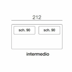 2-zits Woonkamerbank In Grijze Stof Met Made In Italy-rand - Ardenne -Slide Shop divano salotto 2 posti in tessuto grigio con bordino made in italy ardenne 4