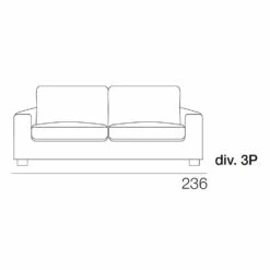 3-zits Woonkamerbank In Antraciet Stof Made In Italy - Normandië -Slide Shop divano salotto a 3 posti in tessuto antracite made in italy normandia 2