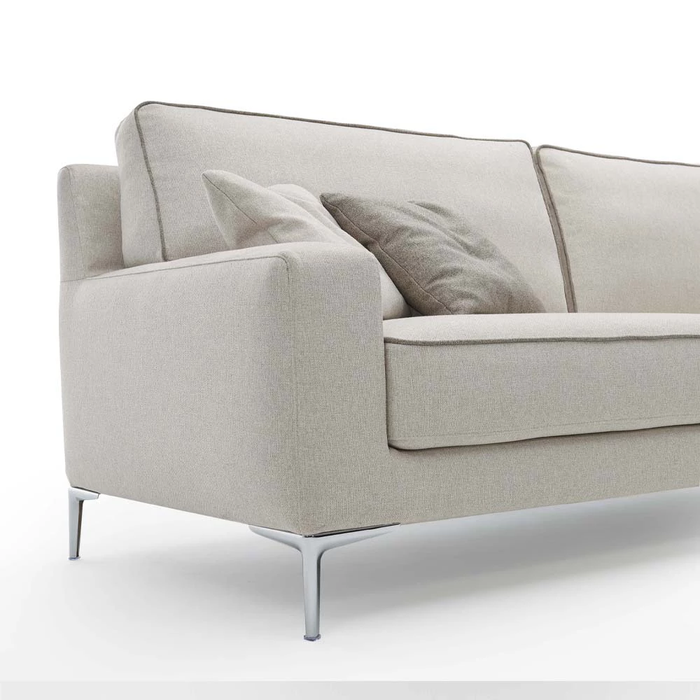 Woonkamerbank In Witte Of Gele Verwijderbare Stof Made In Italy - Tenerife 2 Woonkamerbank In Witte Of Gele Verwijderbare Stof Made In Italy - Tenerife - Afbeelding 2