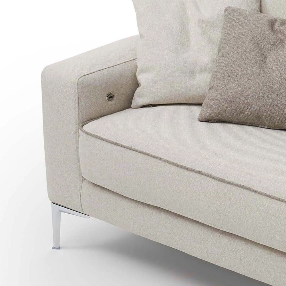 Woonkamerbank In Witte Of Gele Verwijderbare Stof Made In Italy - Tenerife 3 Woonkamerbank In Witte Of Gele Verwijderbare Stof Made In Italy - Tenerife - Afbeelding 3