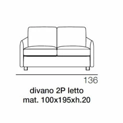 Sofa Omvormbaar Tot 2- Of 3-zits Bedstof Made In Italy - Geneviev 10 Sofa Omvormbaar Tot 2- Of 3-zits Bedstof Made In Italy - Geneviev -Slide Shop divano trasformabile in letto 2 o 3 posti tessuto made in italy geneviev 4