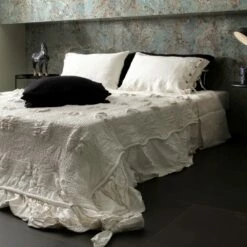 Vierkante Kussensloop In Zwaar Zwart Linnen En Veters Gemaakt In Italië - Matero -Slide Shop federa cuscini quadrata in lino pesante nero e laccetti made in italy matero 5