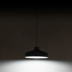 Hanglamp In Grijs Metaal En Hout Met Nylon Kabel - Marlena -Slide Shop lampada a sospensione in metallo grigio e legno con cavo in nylon marlena 2