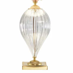 Klassieke Ambachtelijke Glazen Tafellamp En Luxe Lampenkap - Vlaanderen -Slide Shop lampada da tavolo classica vetro artigianale e paralume lusso flanders 2