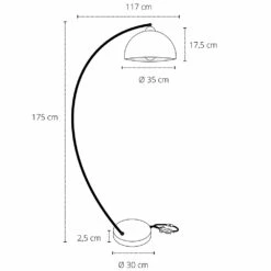 Vloerlamp In Zwart En Goudkleurig Metaal Met Verstelbare Lampenkap - Steave 9 Vloerlamp In Zwart En Goudkleurig Metaal Met Verstelbare Lampenkap - Steave -Slide Shop lampada da terra in metallo nero e oro con paralume orientabile steave 4