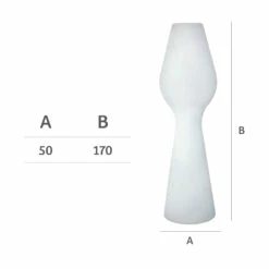 Slide Vloerlamp In Wit Polyethyleen Met LED Made In Italy - Reyes -Slide Shop lampada da terra in polietilene bianco con led made in italy reyes 3