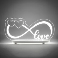 Infinito Amore Transparante Plexiglas Lamp Gemaakt In Italië - Forever