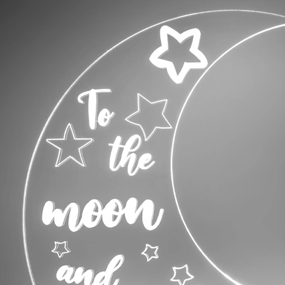 Maanvorm Plexiglas Tafellamp Made In Italy - Moonlamp 3 Maanvorm Plexiglas Tafellamp Made In Italy - Moonlamp - Afbeelding 3