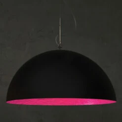 Tweekleurige Kroonluchter In Laprene En Nebulite - Mezza Luna Van In-es.artdesign -Slide Shop lampadario bicolore in laprene e nebulite mezza luna by in es artdesign 8