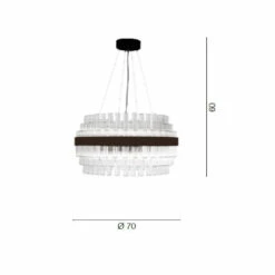 Moderne Luxe Italiaanse Ambachtelijke Geblazen Glazen Kroonluchter - Maesta -Slide Shop lampadario moderno di lusso in vetro soffiato artigianale italiano maesta 6