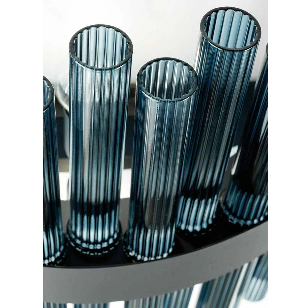 Moderne Kroonluchter Van Geblazen Glas En Metaal Italiaans Vakmanschap - Maesta 5 Moderne Kroonluchter Van Geblazen Glas En Metaal Italiaans Vakmanschap - Maesta - Afbeelding 5