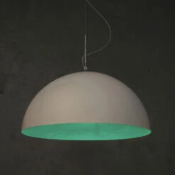 Moderne Tweekleurige Kroonluchter In-es.artdesign Mezza Luna In Nebuliet -Slide Shop lampadario sospeso in laprene e nebulite mezza luna by in es artdesign 4