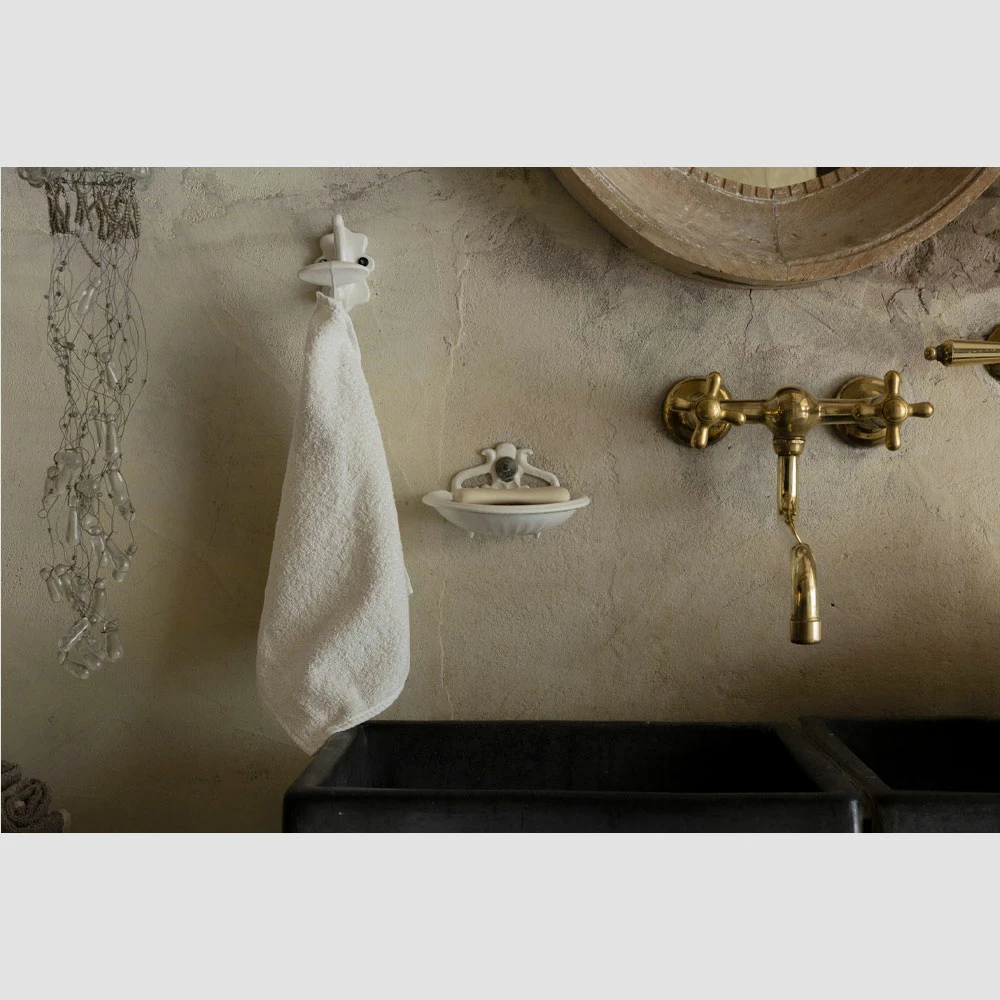 Badhanddoek Voor Gasten In Badstof Met Rand Van Gemengd Linnen 6-delig - Kam 16 Badhanddoek Voor Gasten In Badstof Met Rand Van Gemengd Linnen 6-delig - Kam - Afbeelding 16