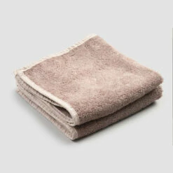 Badhanddoek Voor Gasten In Badstof Met Rand Van Gemengd Linnen 6-delig - Kam 26 Badhanddoek Voor Gasten In Badstof Met Rand Van Gemengd Linnen 6-delig - Kam -Slide Shop lavette bagno per ospiti in spugna con bordino misto lino 6 pezzi pettina 6