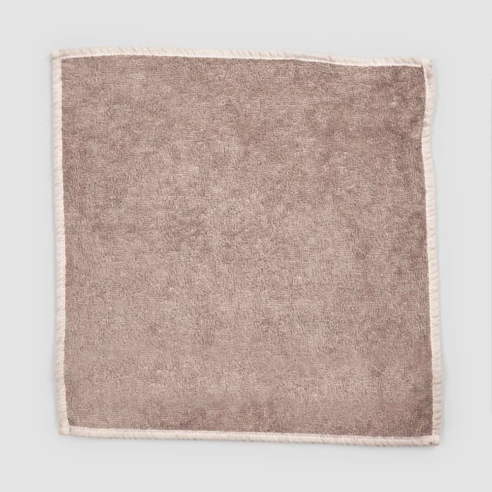 Badhanddoek Voor Gasten In Badstof Met Rand Van Gemengd Linnen 6-delig - Kam 8 Badhanddoek Voor Gasten In Badstof Met Rand Van Gemengd Linnen 6-delig - Kam - Afbeelding 8