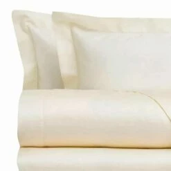 Katoensatijnen Lakenset Voor Tweepersoonsbed, Effen Kleur - Freesia -Slide Shop lenzuola in raso di cotone completo da letto matrimoniale tinta unita fresia 2