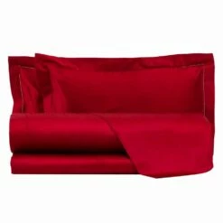 Katoensatijnen Lakenset Voor Tweepersoonsbed, Effen Kleur - Freesia -Slide Shop lenzuola in raso di cotone completo da letto matrimoniale tinta unita fresia 9