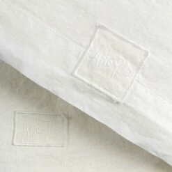 Dubbele Vellen In Natuurlijk Wit Linnen Met En Zonder Hoeken - Tenerino -Slide Shop lenzuola matrimoniali in lino bianco naturale con e senza angoli tenerino 2