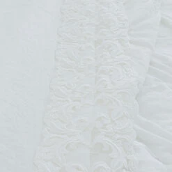 Wit Linnen Laken Met Kant Voor Tweepersoonsbed Van Hoge Kwaliteit - Fiumana -Slide Shop lenzuolo di lino bianco con pizzo per letto matrimoniale alta qualita fiumana 5