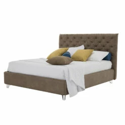 Dubbel Containerbed Gestoffeerde Stof Of Ecoleer Made In Italy - Euro