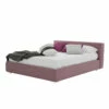 Laag Tweepersoonsbed Met Doos In Stof Of Ecoleer Made In Italy - Soraia