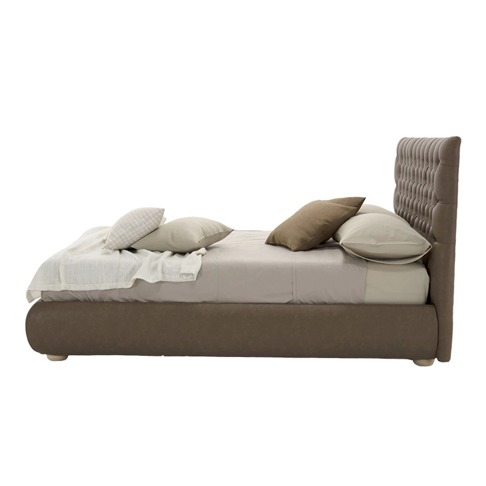 Klassiek Tweepersoonsbed Met Doos In Stof Of Ecoleer Made In Italy - Libanon 3 Klassiek Tweepersoonsbed Met Doos In Stof Of Ecoleer Made In Italy - Libanon - Afbeelding 3