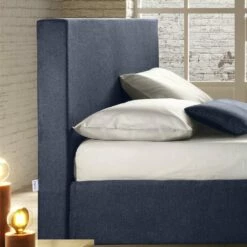 Tweepersoonsbed Met Stoffen Opbergdoos Made In Italy - Verga -Slide Shop letto matrimoniale con box contenitore in tessuto made in italy verga 2