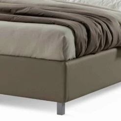 Tweepersoonsbed Met Modern Design Box In Kunstleer Made In Italy - Carmelo -Slide Shop letto matrimoniale con box di design moderno in ecopelle made in italy carmelo 2