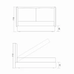 Tweepersoonsbed Met Bedcontainer, Modern Ontwerp, Kate By Bolzan -Slide Shop letto matrimoniale con contenitore design moderno kate by bolzan 10