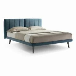 Modern Design Tweepersoonsbed In Made In Italy Stof - Nives