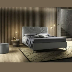 Gestoffeerd Tweepersoonsbed Met Opbergdoos Made In Italy - Zonnebloem -Slide Shop letto matrimoniale imbottito con box contenitore made in italy girasole 3