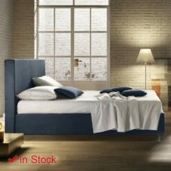 Gestoffeerd Tweepersoonsbed Met Made In Italy Matras En Kussens - Verga