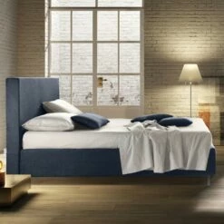 Gestoffeerd Tweepersoonsbed Met Made In Italy Matras En Kussens - Verga -Slide Shop letto matrimoniale imbottito con materasso e guanciali made in italy verga