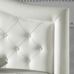 Dubbel Bed Bekleed Met Kunstleer Met Doos 160x190 / 200 Cm Agly -Slide Shop letto matrimoniale imbottito in ecopelle con box 160x190 200 cm agly 5