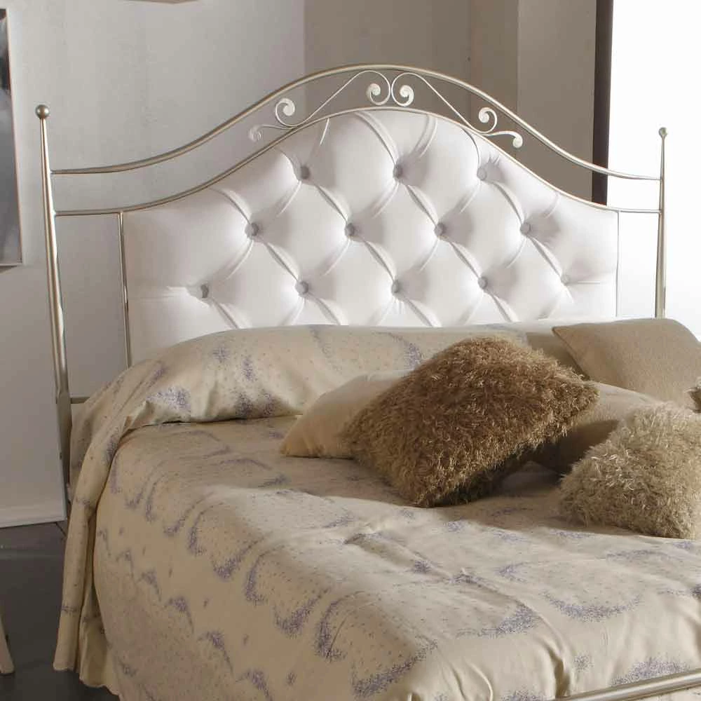 Gestoffeerd Dubbel Bed Met De Hand Gemaakt In Massief Ijzer Gracie 2 Gestoffeerd Dubbel Bed Met De Hand Gemaakt In Massief Ijzer Gracie - Afbeelding 2