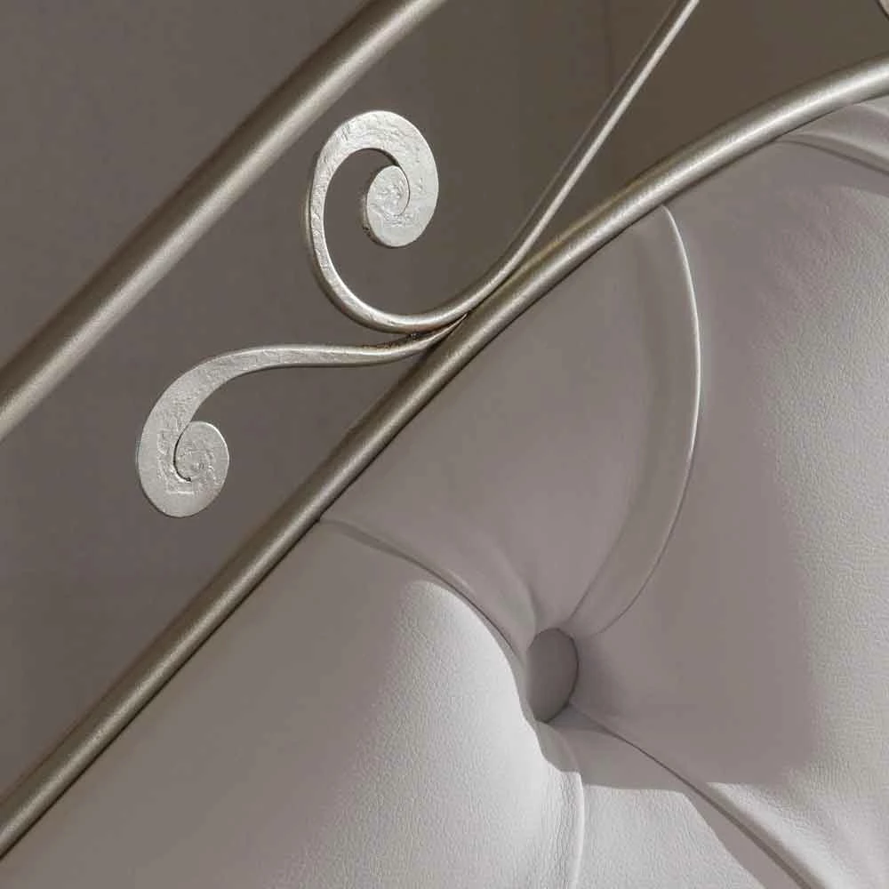 Gestoffeerd Dubbel Bed Met De Hand Gemaakt In Massief Ijzer Gracie 3 Gestoffeerd Dubbel Bed Met De Hand Gemaakt In Massief Ijzer Gracie - Afbeelding 3