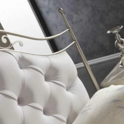 Gestoffeerd Dubbel Bed Met De Hand Gemaakt In Massief Ijzer Gracie 11 Gestoffeerd Dubbel Bed Met De Hand Gemaakt In Massief Ijzer Gracie -Slide Shop letto matrimoniale imbottito realizzato a mano in ferro pieno gracie 4