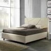 Dubbel Bed In Kunstleer Met Doos Piek 160x190 / 200 Cm Mia