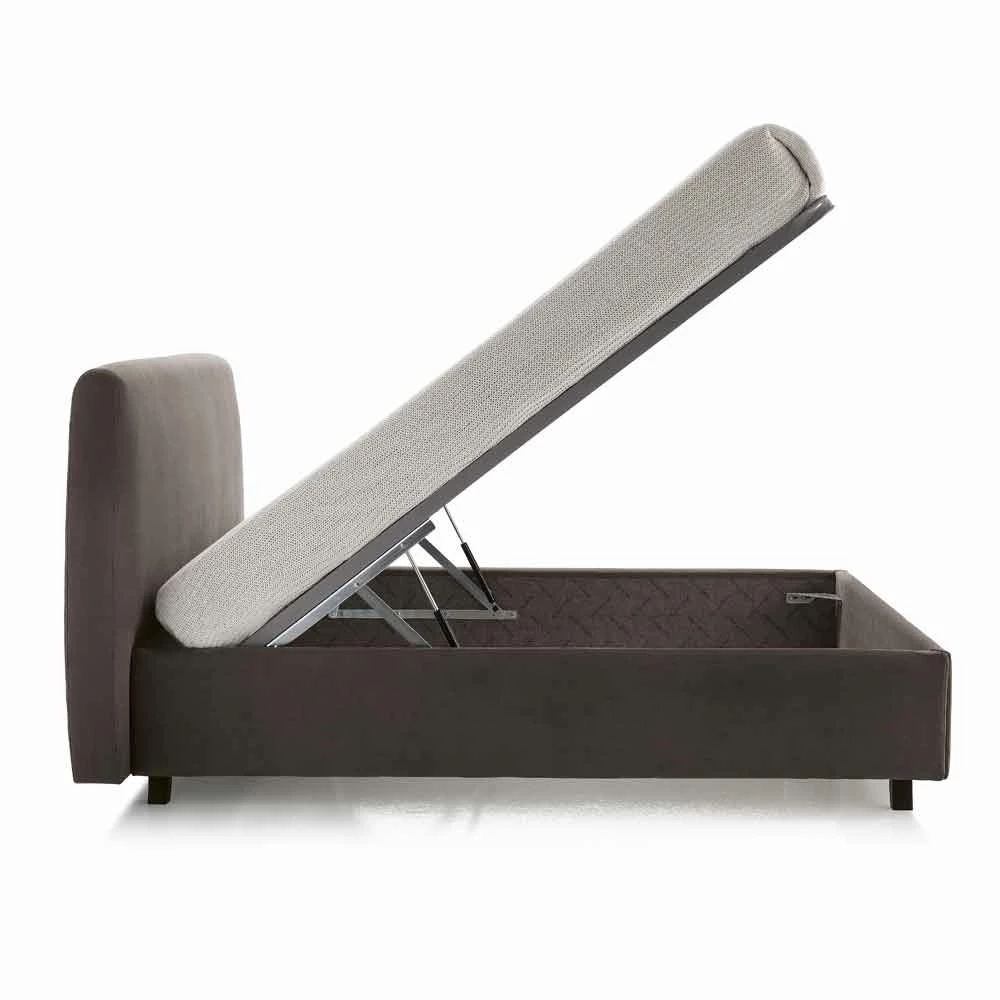 Dubbel Bed In Kunstleer Met Doos Piek 160x190 / 200 Cm Mia 10 Dubbel Bed In Kunstleer Met Doos Piek 160x190 / 200 Cm Mia - Afbeelding 10