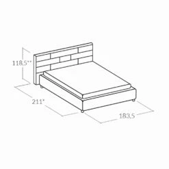 Dubbel Bed In Kunstleer Met Opbergvak 160x190 / 200 Cm Gin -Slide Shop letto matrimoniale in ecopelle con box contenitore 160x190 200 cm gin 11