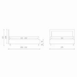 Tweepersoonsbed Van Kunstleer Met Box En Glad Hoofdeinde Gemaakt In Italië - Arturo 13 Tweepersoonsbed Van Kunstleer Met Box En Glad Hoofdeinde Gemaakt In Italië - Arturo -Slide Shop letto matrimoniale in ecopelle con box e testata liscia made in italy arturo 5