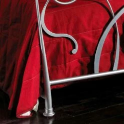 Dubbel Bed In Ijzer Ambachtelijke Met Kegelvormige Benen Zoe -Slide Shop letto matrimoniale in ferro artigianale con gambe coniche zoe 5