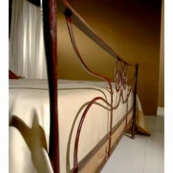 Tweepersoonsbed Smeedijzer Ares, Kwaliteit Made In Italy -Slide Shop letto matrimoniale in ferro battuto ares 5