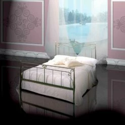 Tweepersoonsbed Smeedijzer Auriga, Made In Italy Copyright