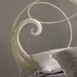 Dubbel Bed In Smeedijzer Met Athena Solsleutel Decoratie -Slide Shop letto matrimoniale in ferro battuto con decoro chiave di violino atena 5