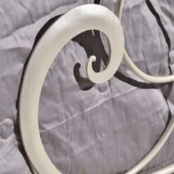 Dubbel Bed In Smeedijzer Met Athena Solsleutel Decoratie -Slide Shop letto matrimoniale in ferro battuto con decoro chiave di violino atena 7